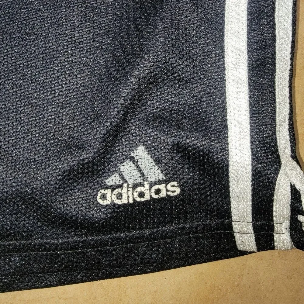 Adidas Black Three Stripe Mesh Athletic shorts size 2XL